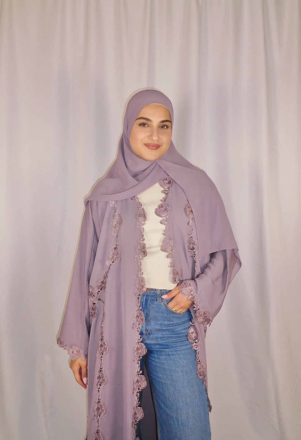 The Signature Abaya - Lilac