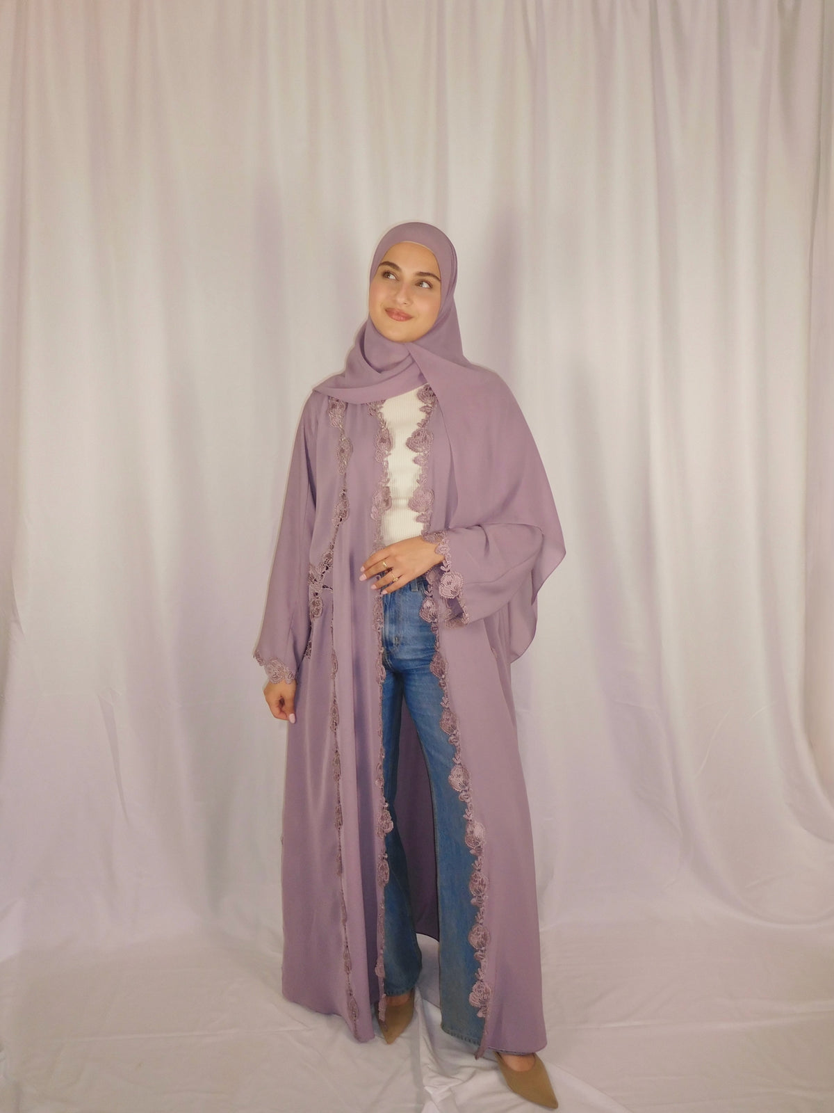 The Signature Abaya - Lilac